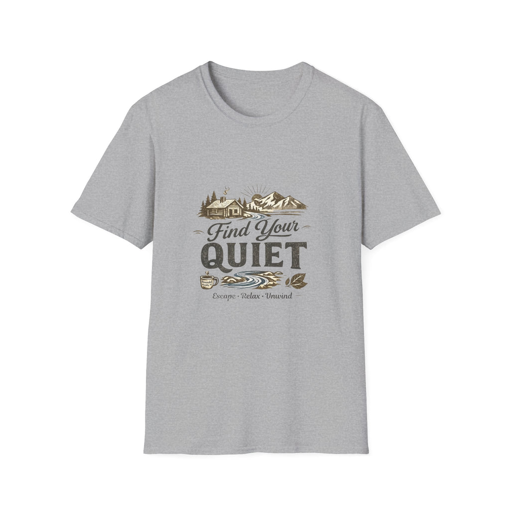 Find Your Quiet Mountain Cabin T‑Shirt