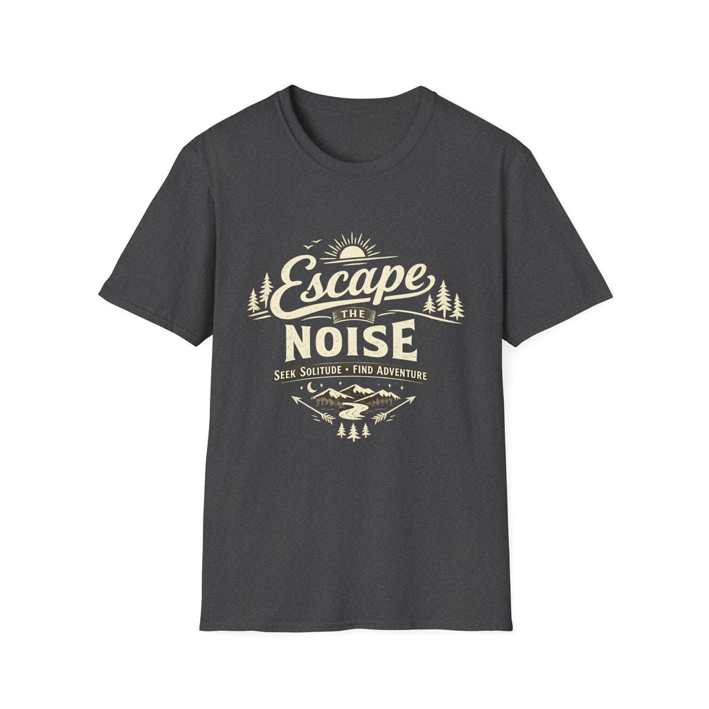 Escape the Noise T-Shirt — Vintage Outdoor Adventure Tee