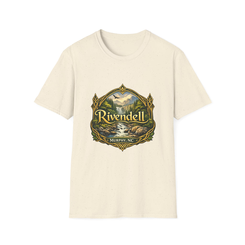Rivendell Scenic Tee — Vintage Elven Valley Graphic T-Shirt