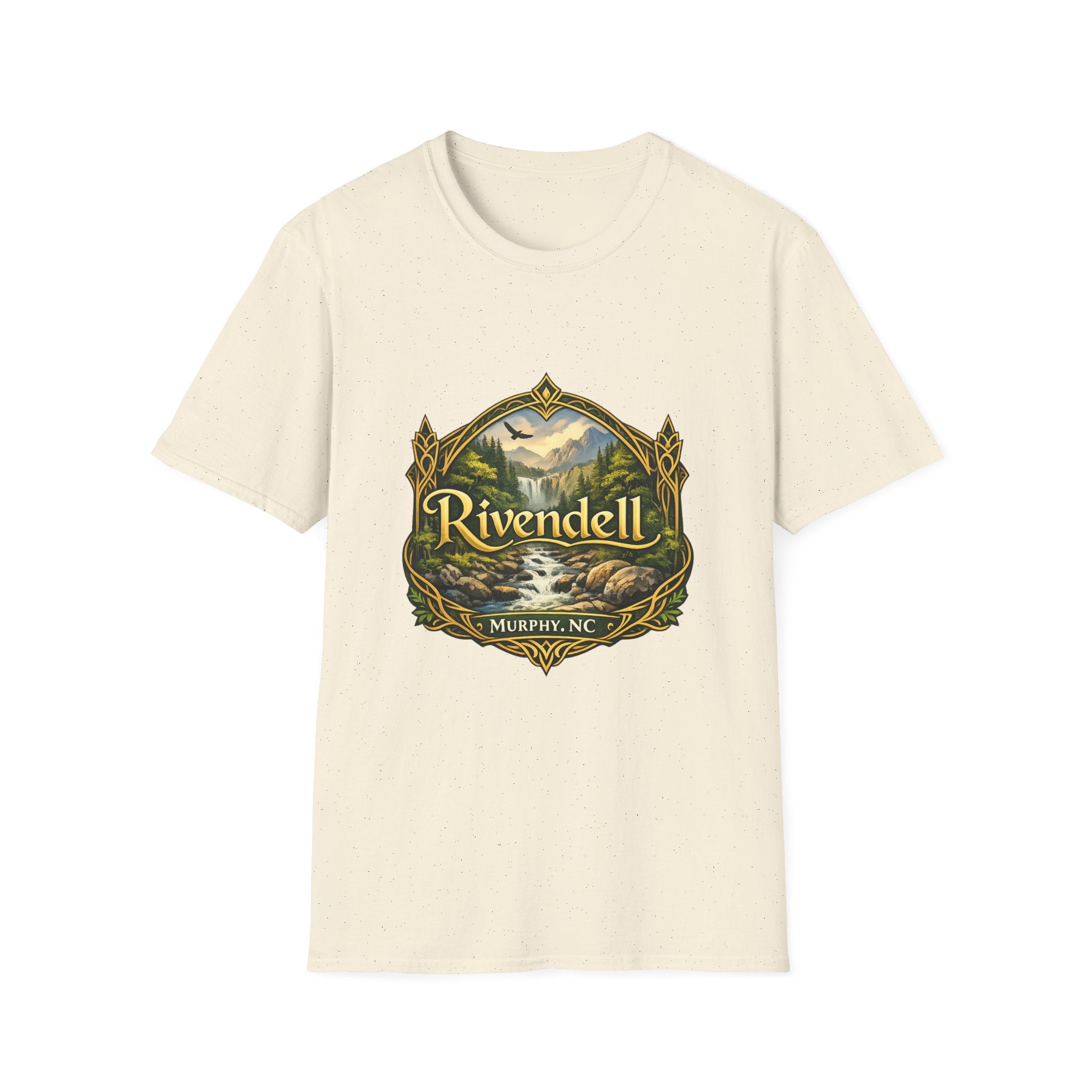 Rivendell Scenic Tee — Vintage Elven Valley Graphic T-Shirt