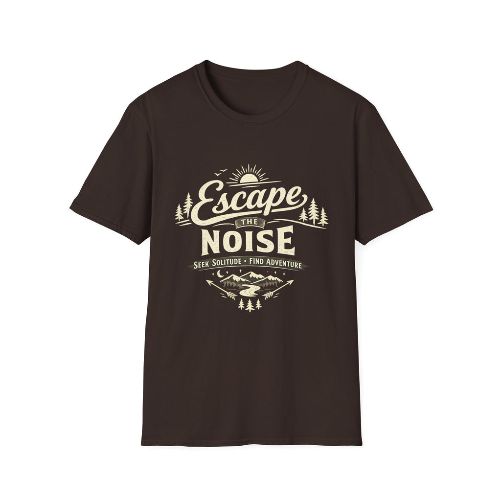 Escape the Noise T-Shirt — Vintage Outdoor Adventure Tee
