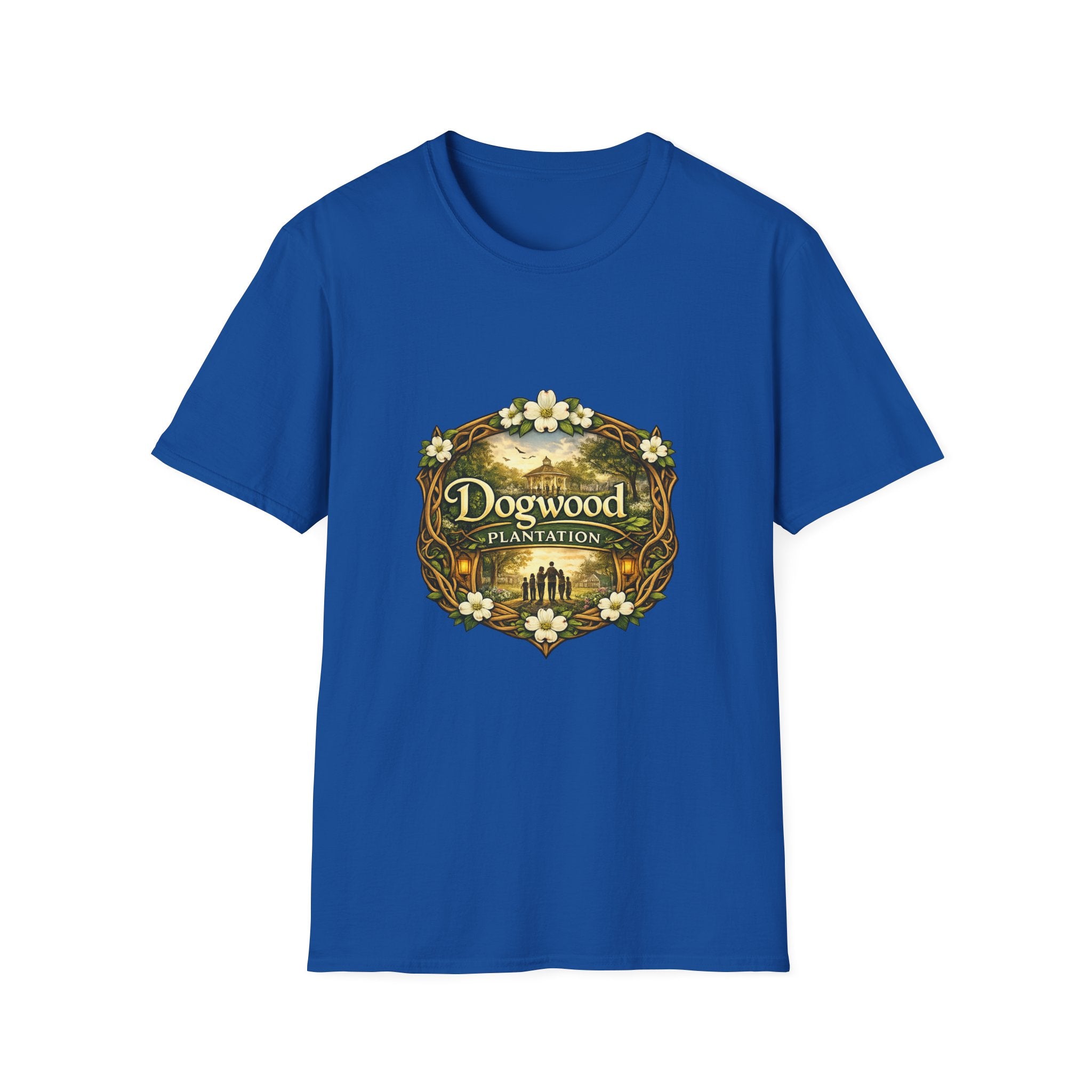Dogwood Plantation T‑Shirt — Vintage Floral Southern Estate Tee