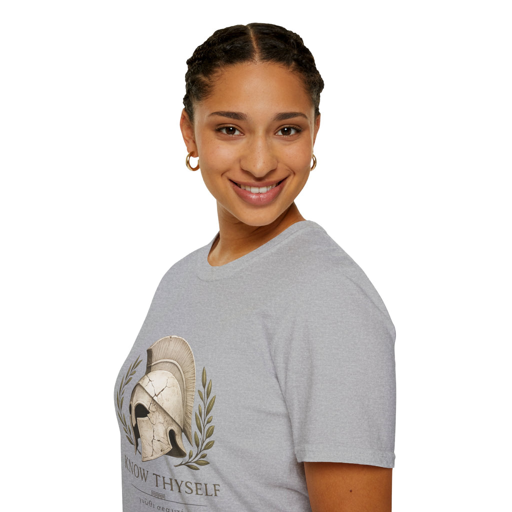 "Know Thyself" Classic Greek Warrior Tee