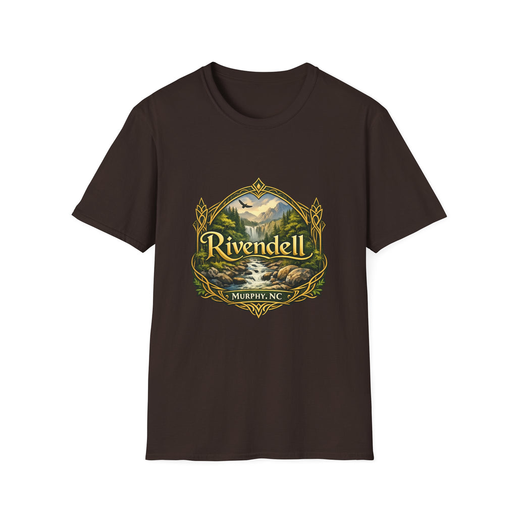 Rivendell Scenic Tee — Vintage Elven Valley Graphic T-Shirt
