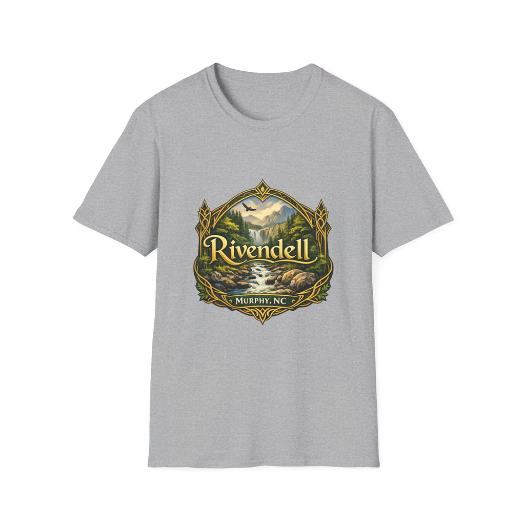 Rivendell Scenic Tee — Vintage Elven Valley Graphic T-Shirt
