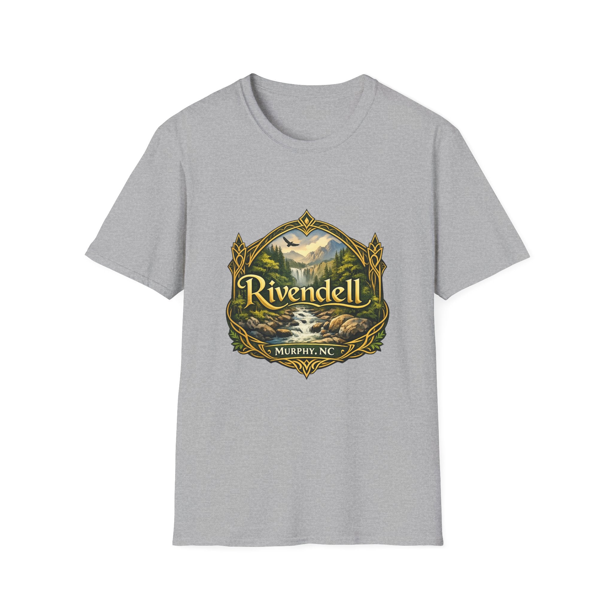 Rivendell Scenic Tee — Vintage Elven Valley Graphic T-Shirt