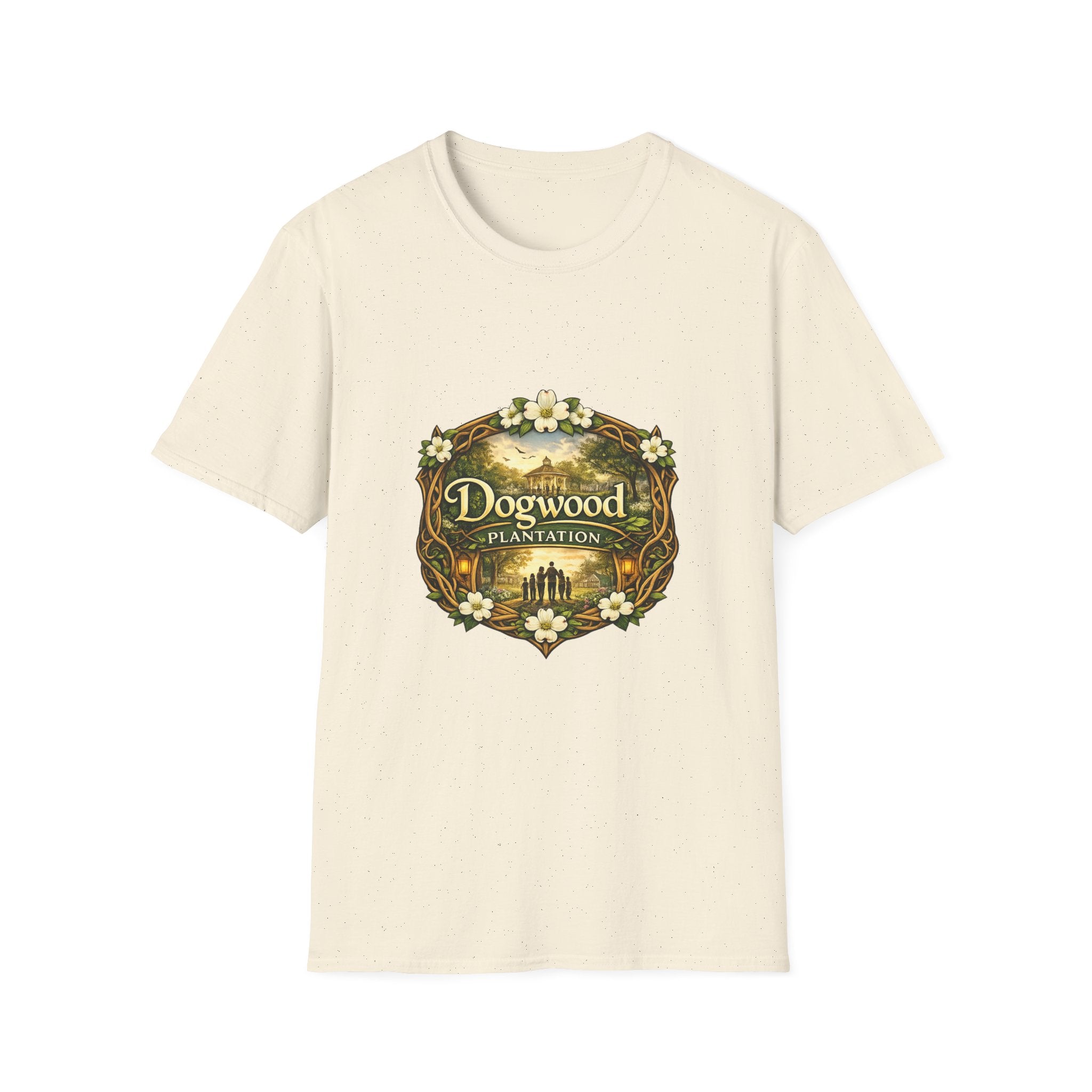 Dogwood Plantation T‑Shirt — Vintage Floral Southern Estate Tee