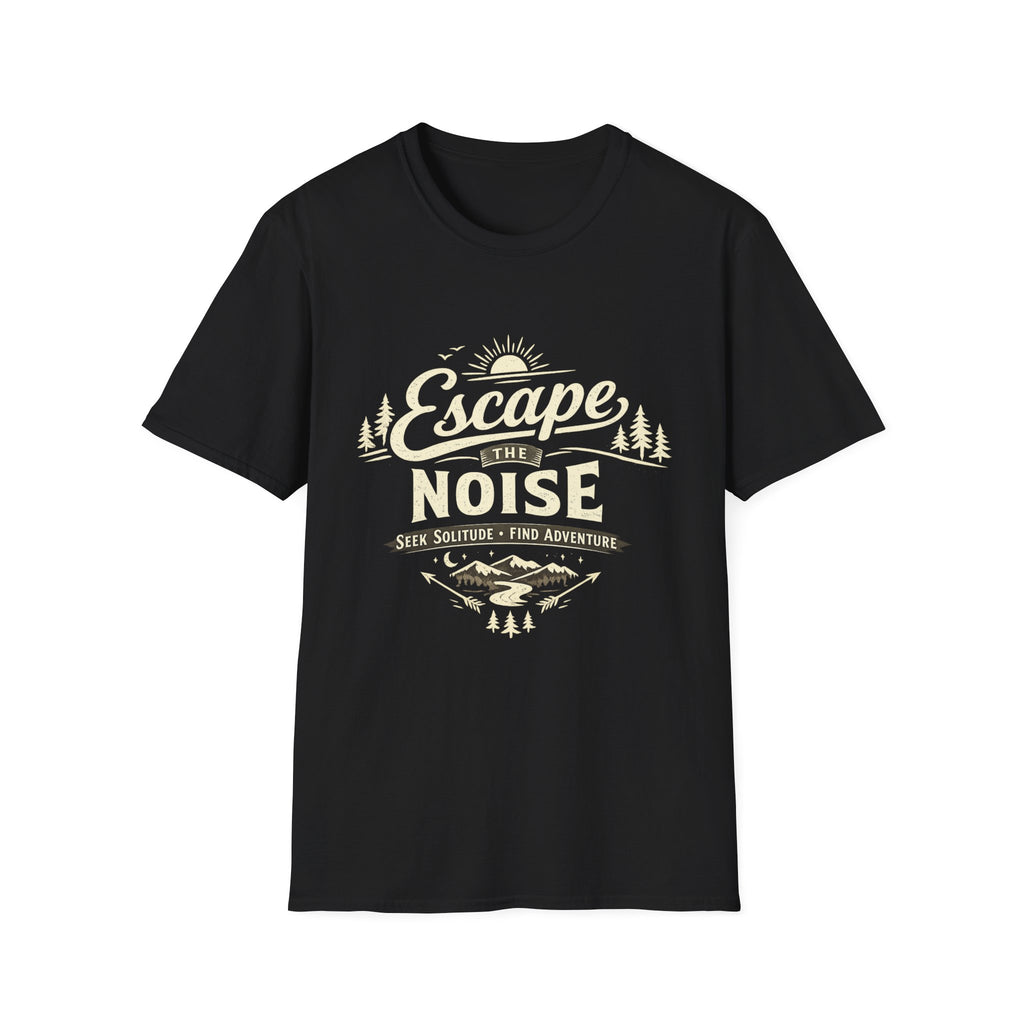 Escape the Noise T-Shirt — Vintage Outdoor Adventure Tee