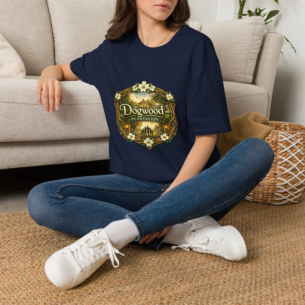 Dogwood Plantation T‑Shirt — Vintage Floral Southern Estate Tee