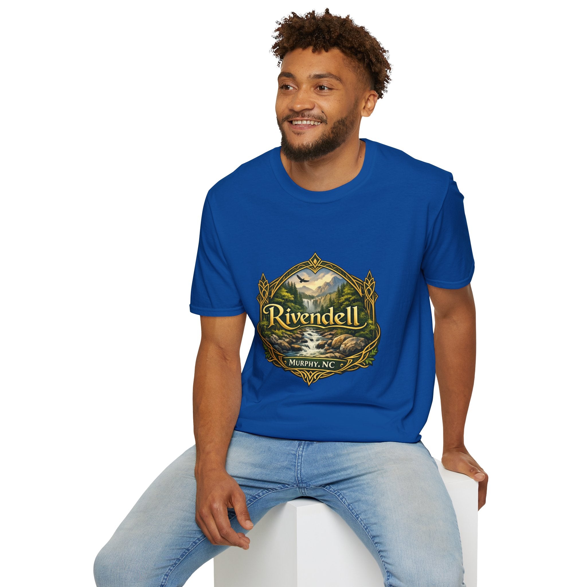 Rivendell Scenic Tee — Vintage Elven Valley Graphic T-Shirt