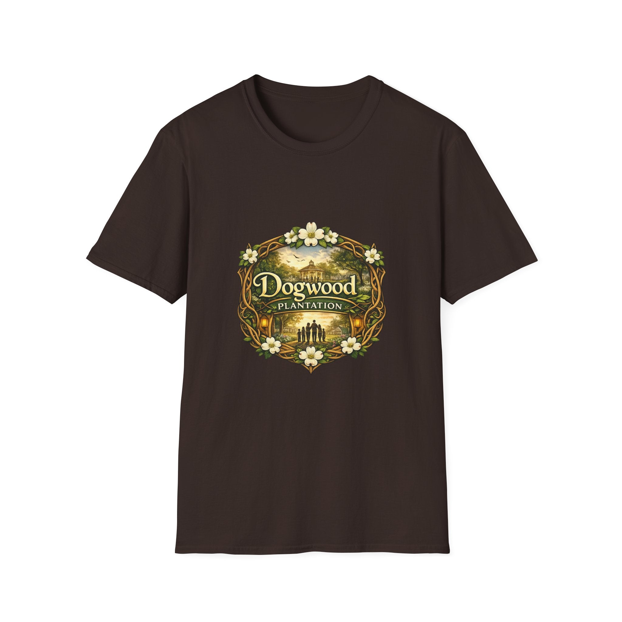 Dogwood Plantation T‑Shirt — Vintage Floral Southern Estate Tee