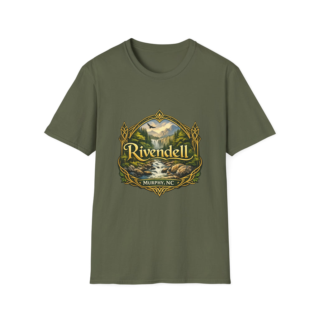Rivendell Scenic Tee — Vintage Elven Valley Graphic T-Shirt