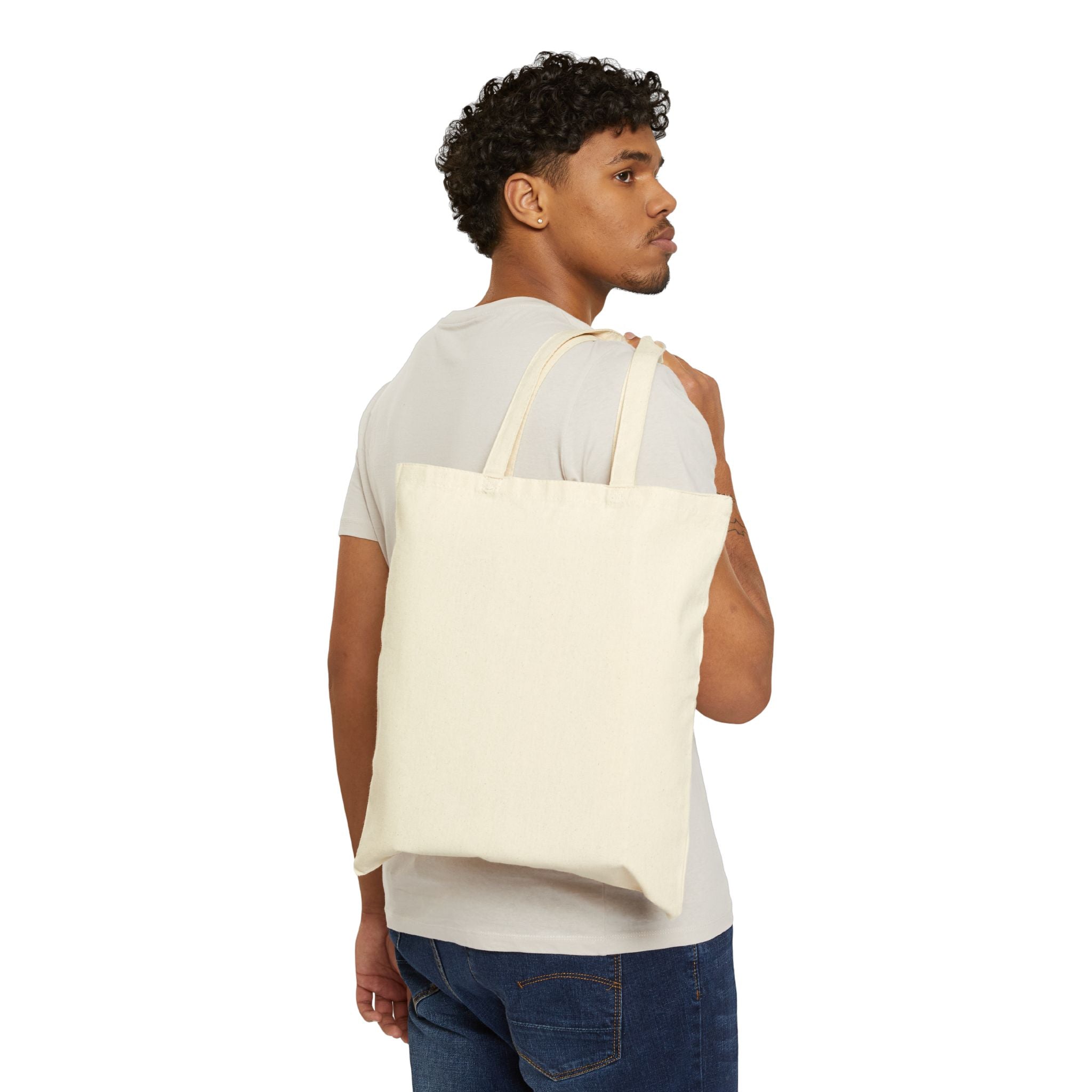 Ghost Riders Canvas Tote Bag — Motorcycle Skull Flame Graphic Cotton Tote