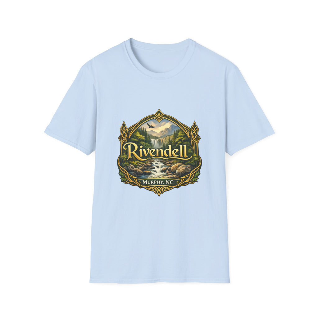 Rivendell Scenic Tee — Vintage Elven Valley Graphic T-Shirt