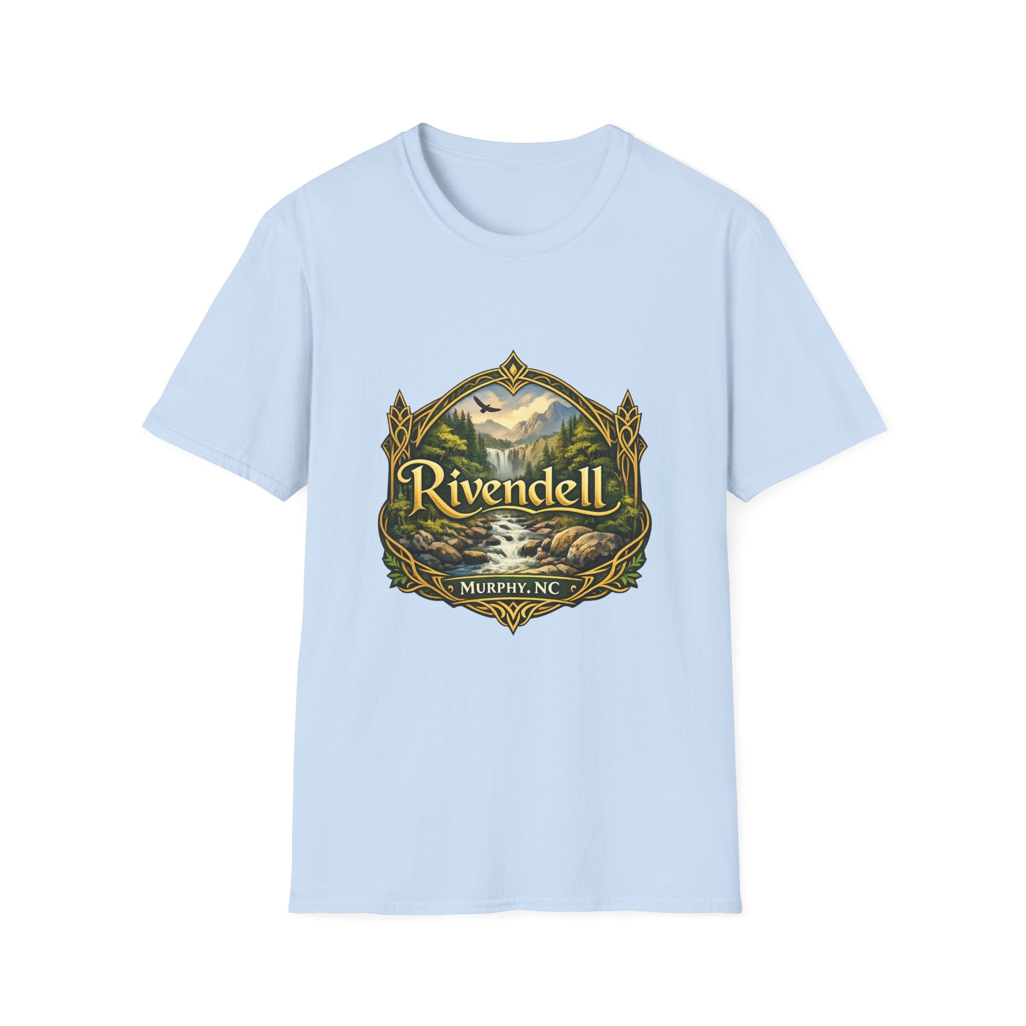 Rivendell Scenic Tee — Vintage Elven Valley Graphic T-Shirt