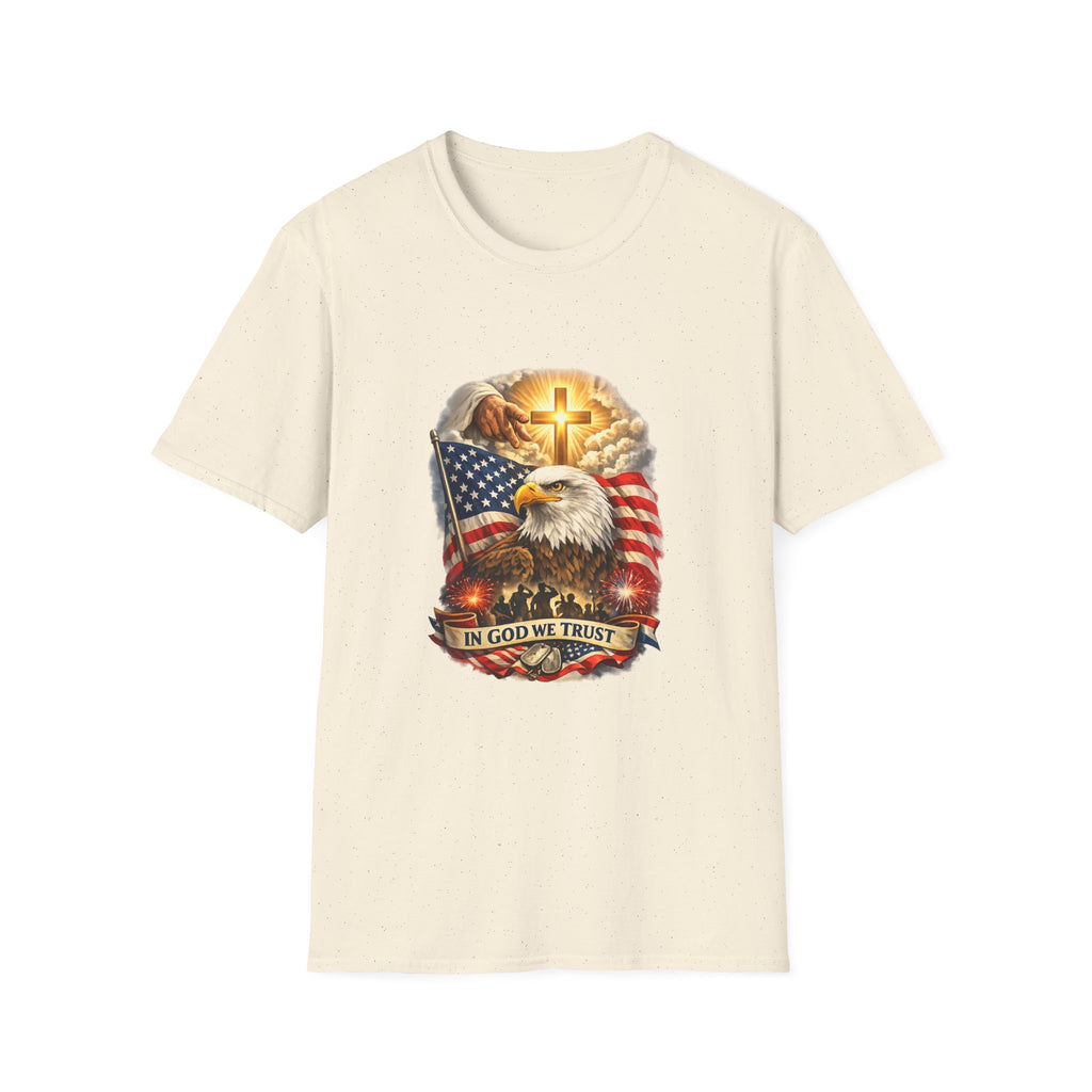"In God We Trust" Patriotic Eagle & Cross T-Shirt