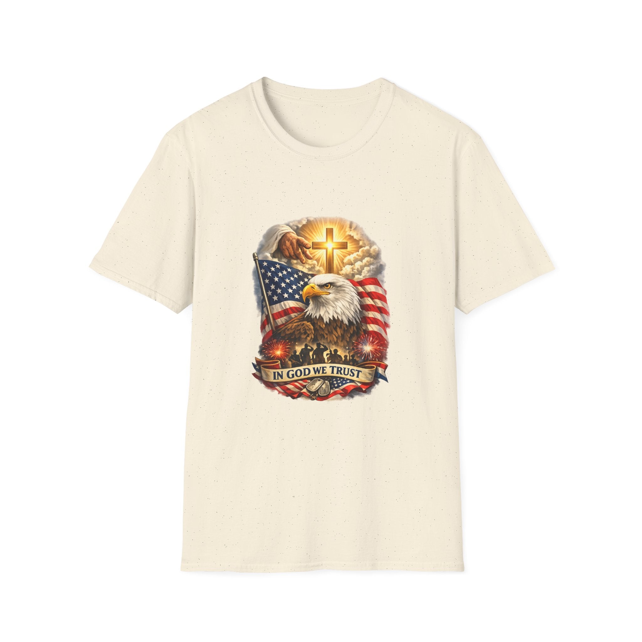 "In God We Trust" Patriotic Eagle & Cross T-Shirt