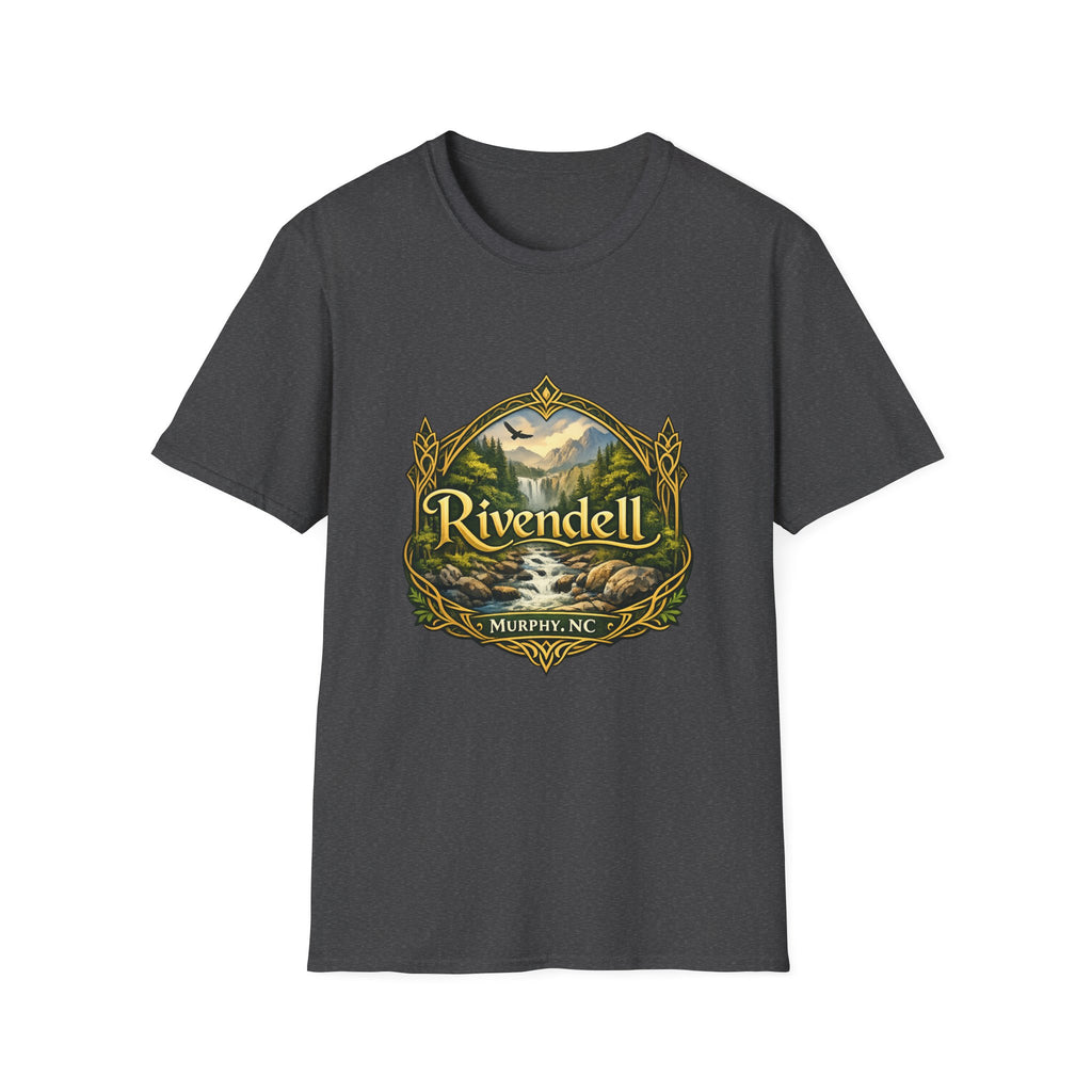 Rivendell Scenic Tee — Vintage Elven Valley Graphic T-Shirt