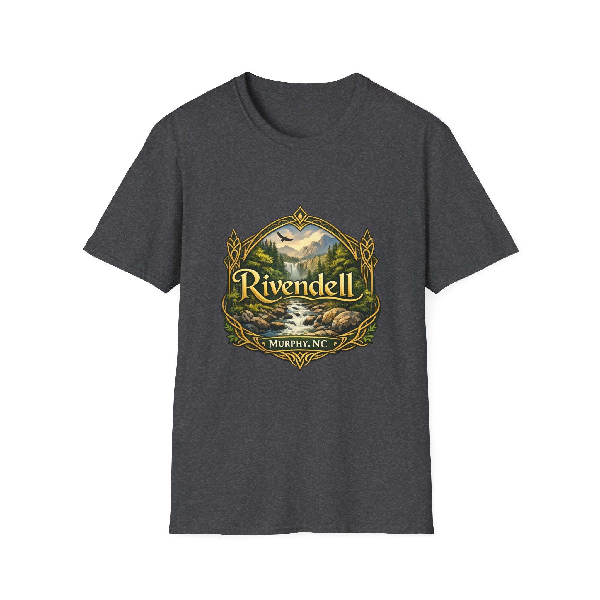 Rivendell Scenic Tee — Vintage Elven Valley Graphic T-Shirt