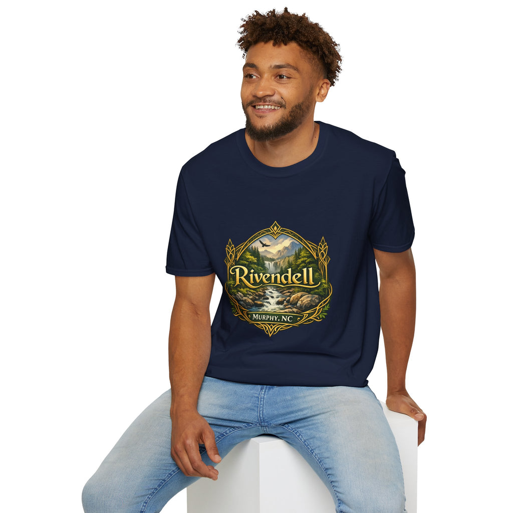 Rivendell Scenic Tee — Vintage Elven Valley Graphic T-Shirt
