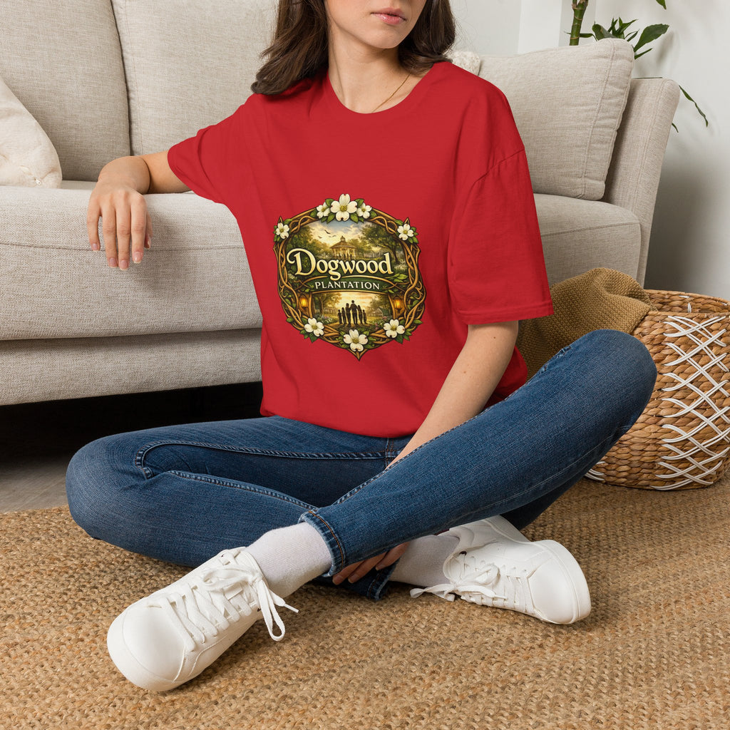 Dogwood Plantation T‑Shirt — Vintage Floral Southern Estate Tee