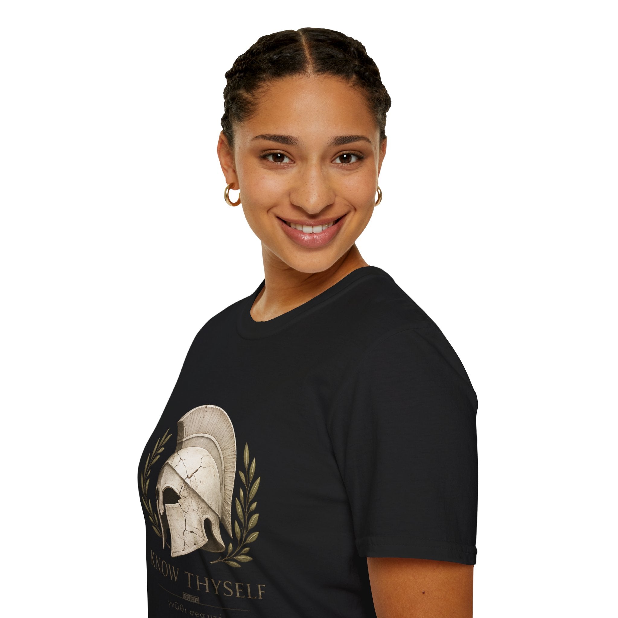"Know Thyself" Classic Greek Warrior Tee
