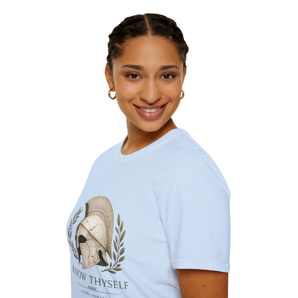 "Know Thyself" Classic Greek Warrior Tee