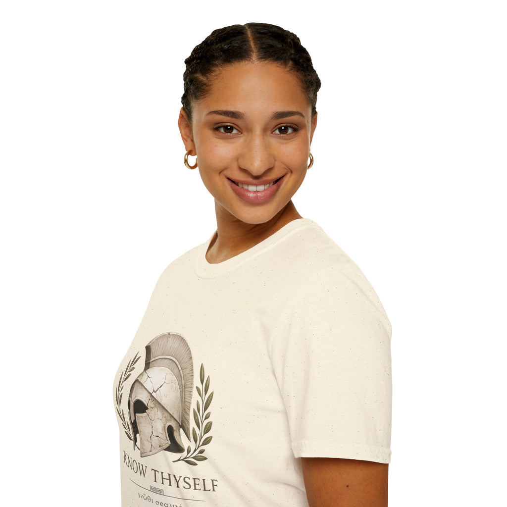 "Know Thyself" Classic Greek Warrior Tee