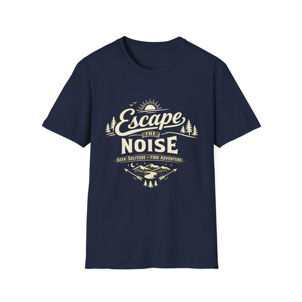 Escape the Noise T-Shirt — Vintage Outdoor Adventure Tee