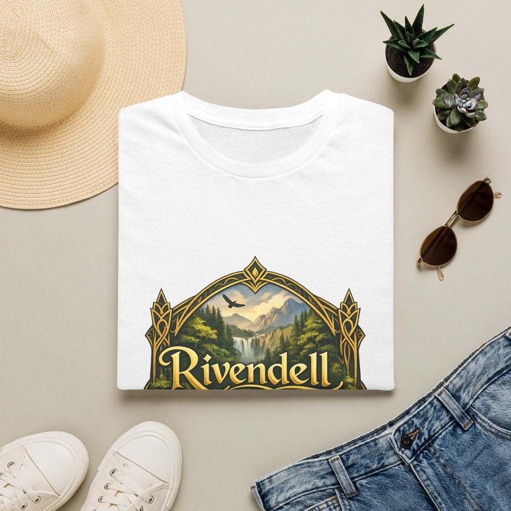 Rivendell Scenic Tee — Vintage Elven Valley Graphic T-Shirt