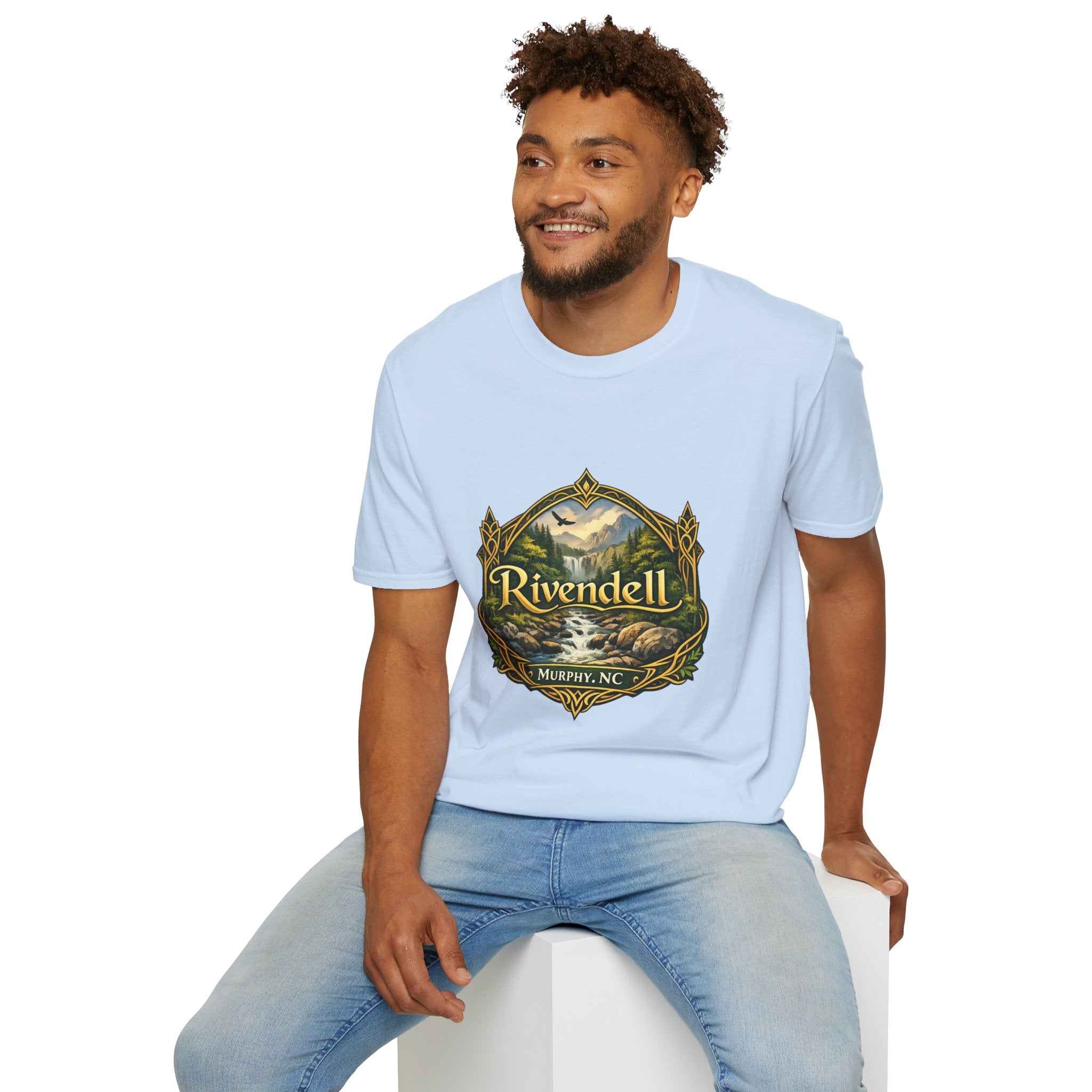 Rivendell Scenic Tee — Vintage Elven Valley Graphic T-Shirt