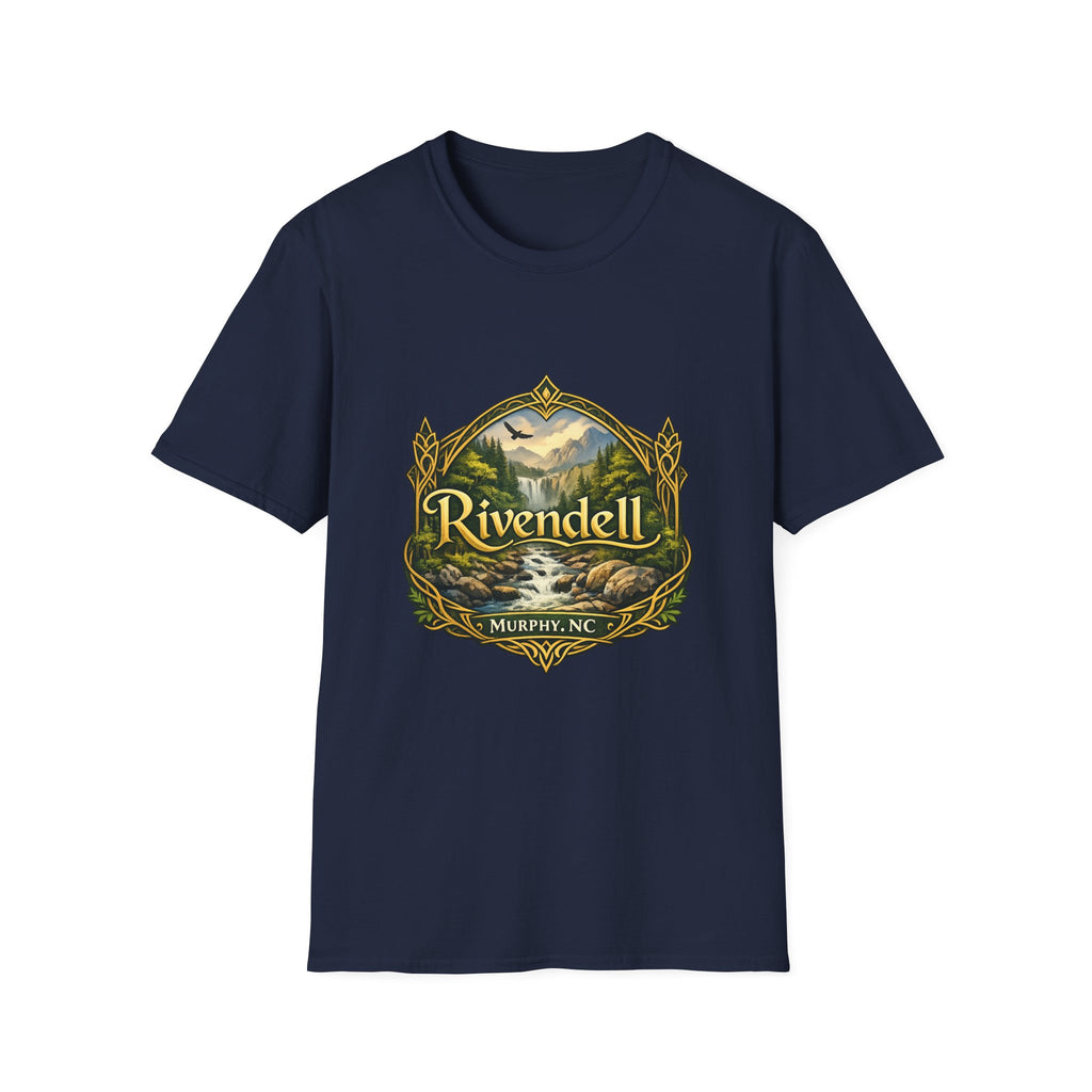 Rivendell Scenic Tee — Vintage Elven Valley Graphic T-Shirt