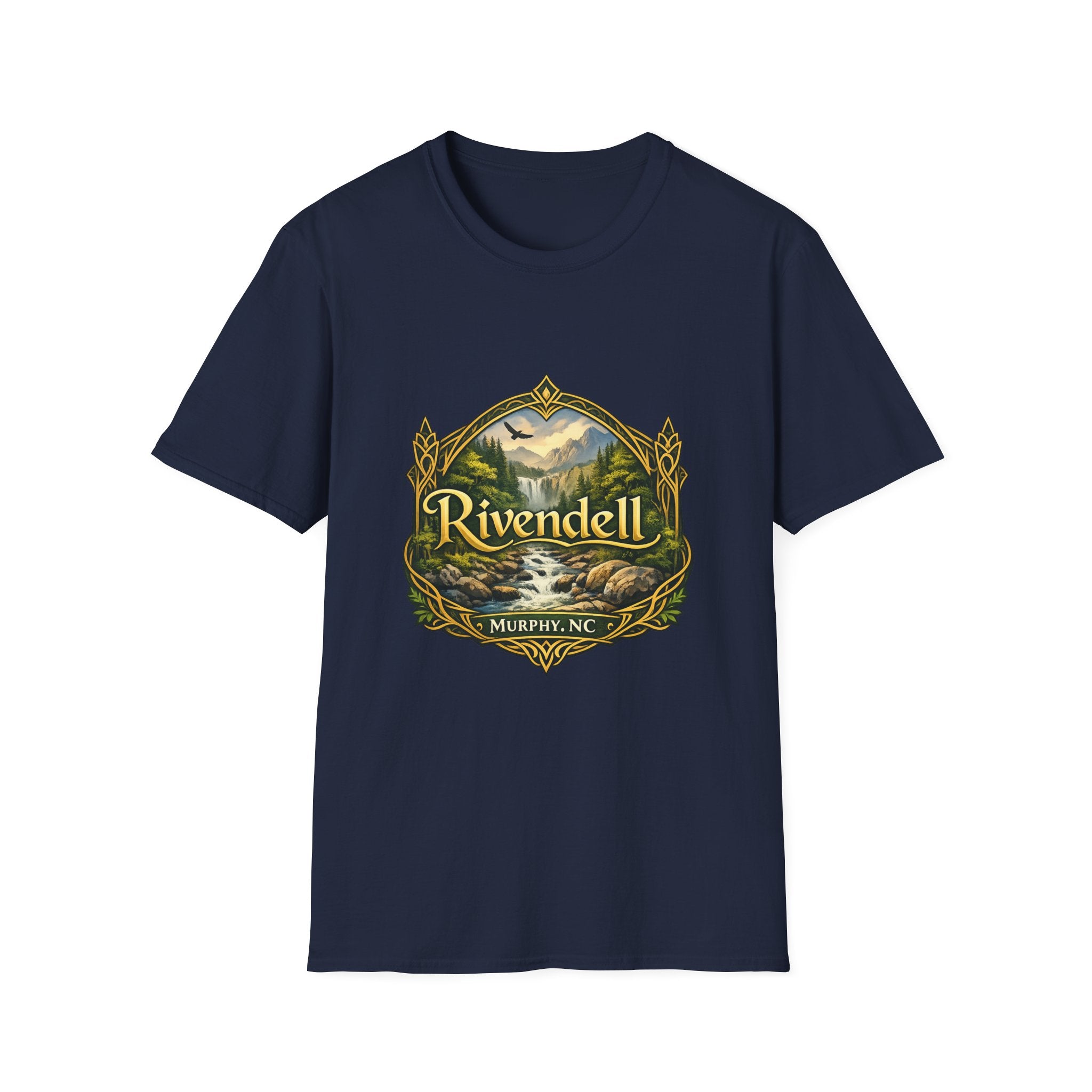 Rivendell Scenic Tee — Vintage Elven Valley Graphic T-Shirt