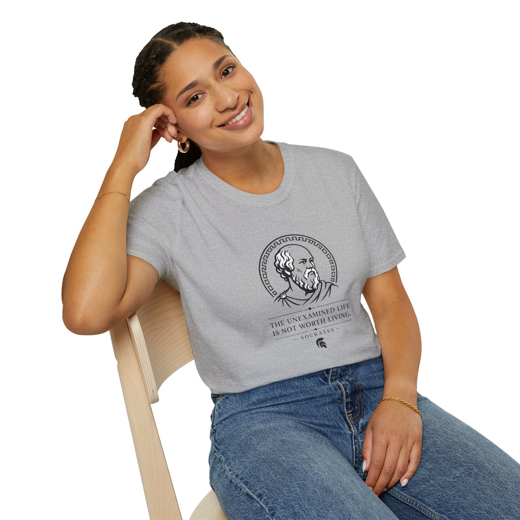 “The Unexamined Life Is Not Worth Living” Classic Socrates Tee