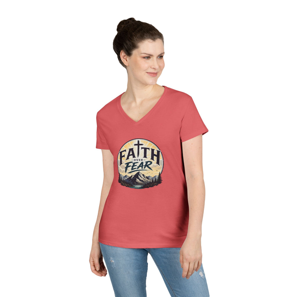 Faith Over Fear V-Neck Tee