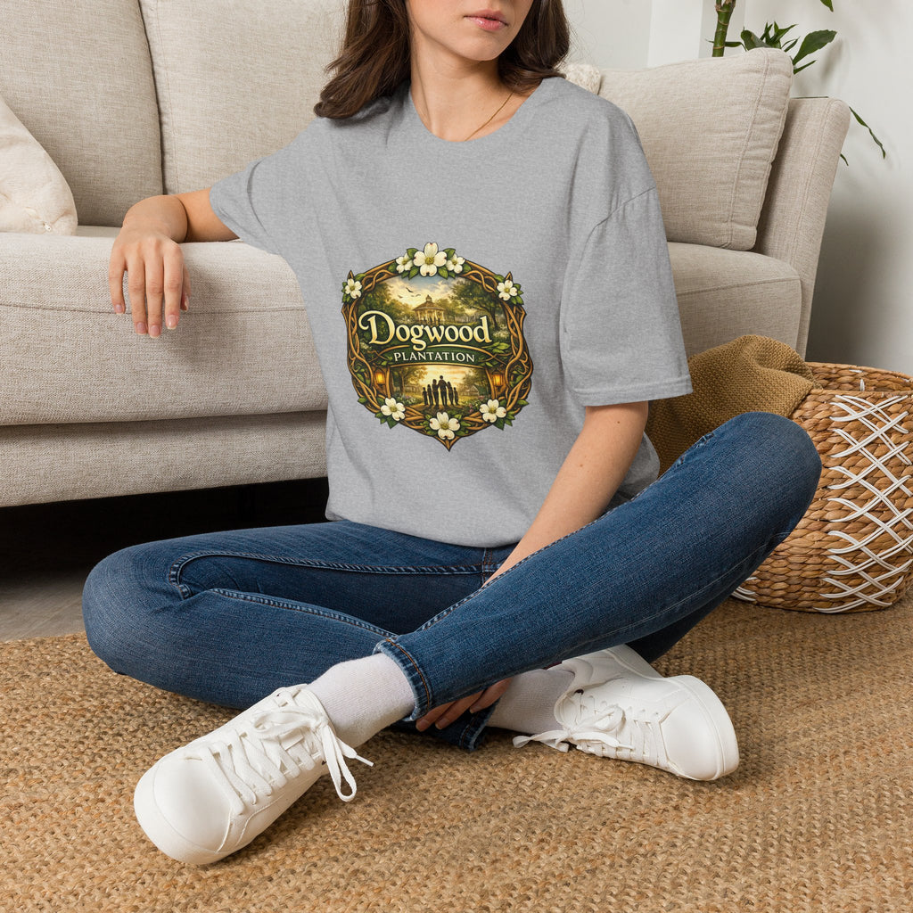 Dogwood Plantation T‑Shirt — Vintage Floral Southern Estate Tee