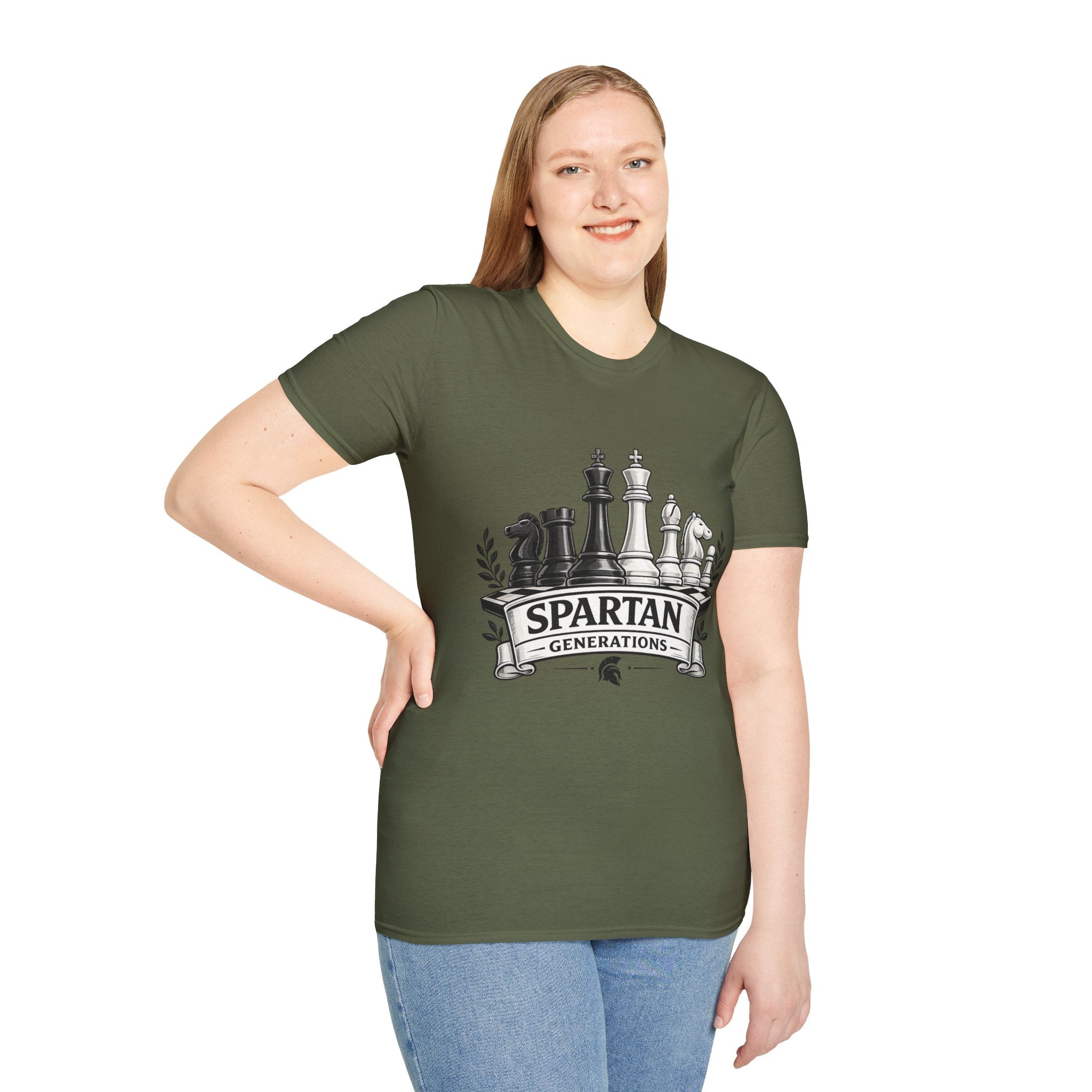 Spartan Generations Chess Pieces T-Shirt