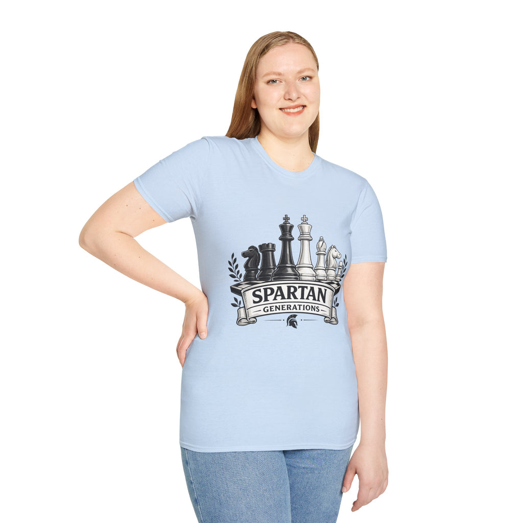 Spartan Generations Chess Pieces T-Shirt