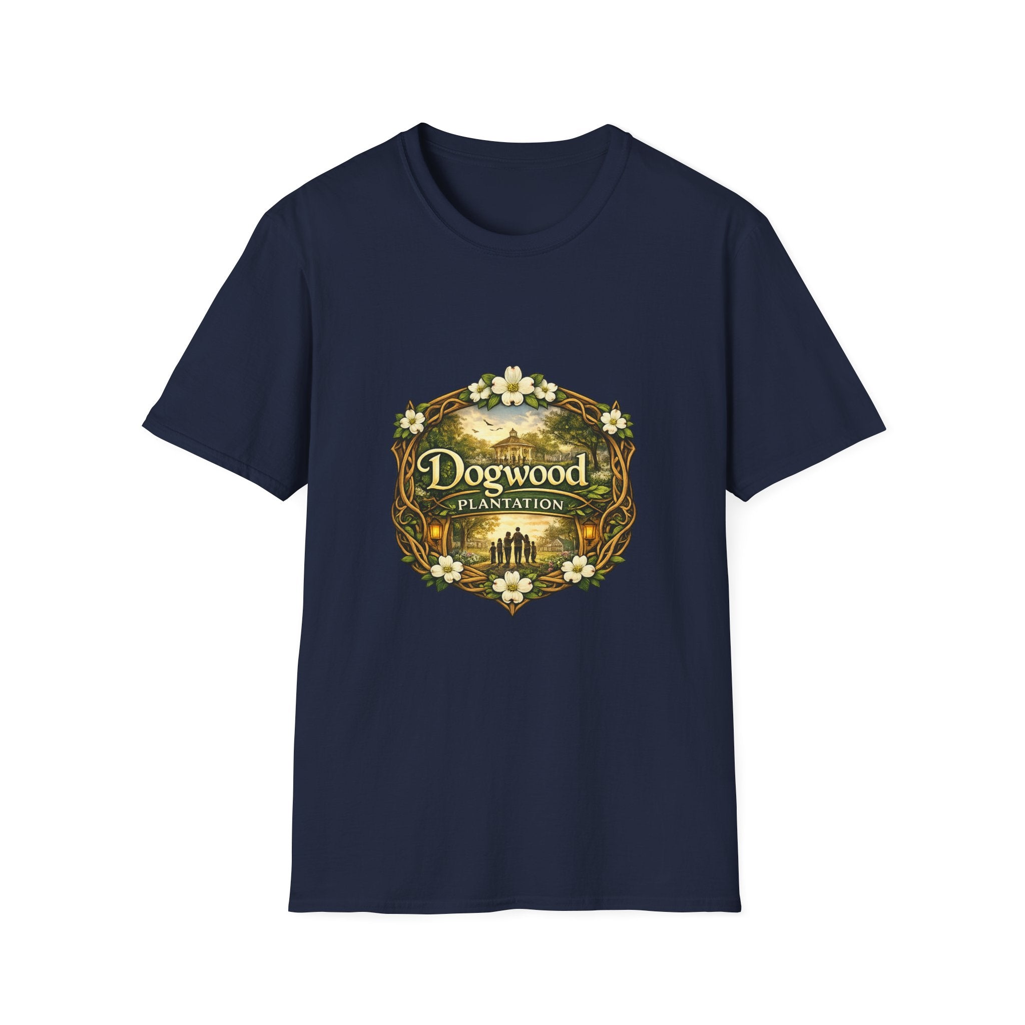 Dogwood Plantation T‑Shirt — Vintage Floral Southern Estate Tee