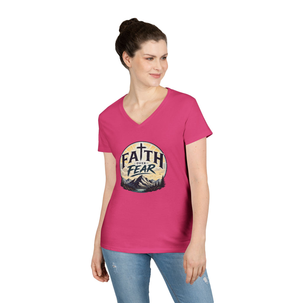 Faith Over Fear V-Neck Tee
