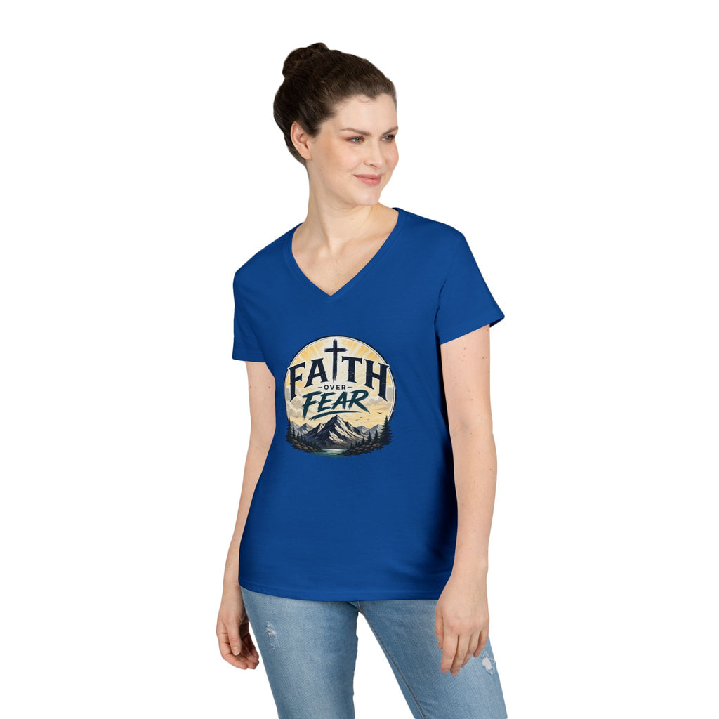 Faith Over Fear V-Neck Tee