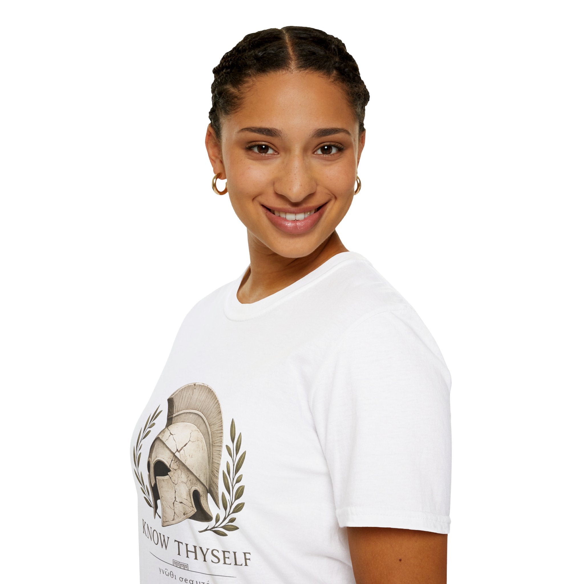 "Know Thyself" Classic Greek Warrior Tee