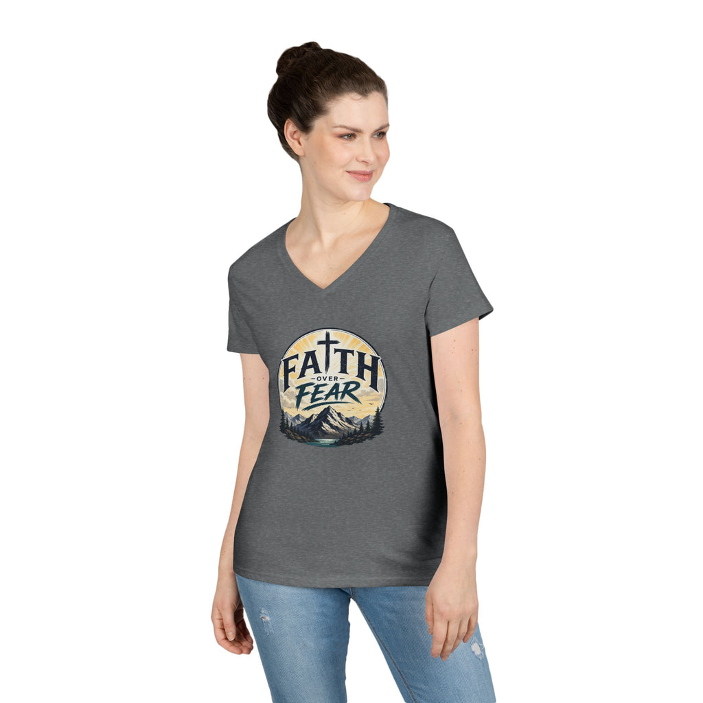 Faith Over Fear V-Neck Tee