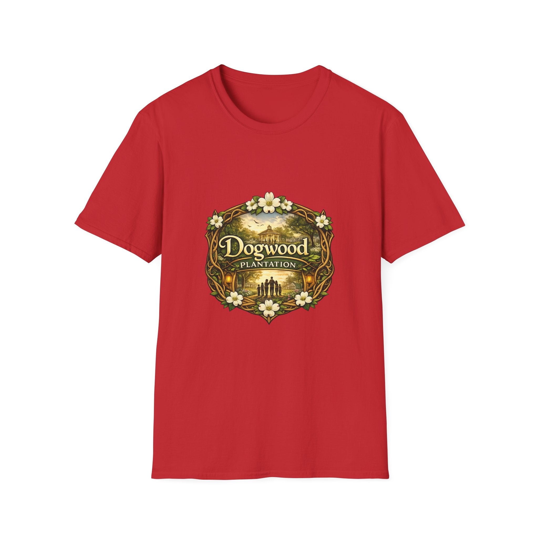 Dogwood Plantation T‑Shirt — Vintage Floral Southern Estate Tee