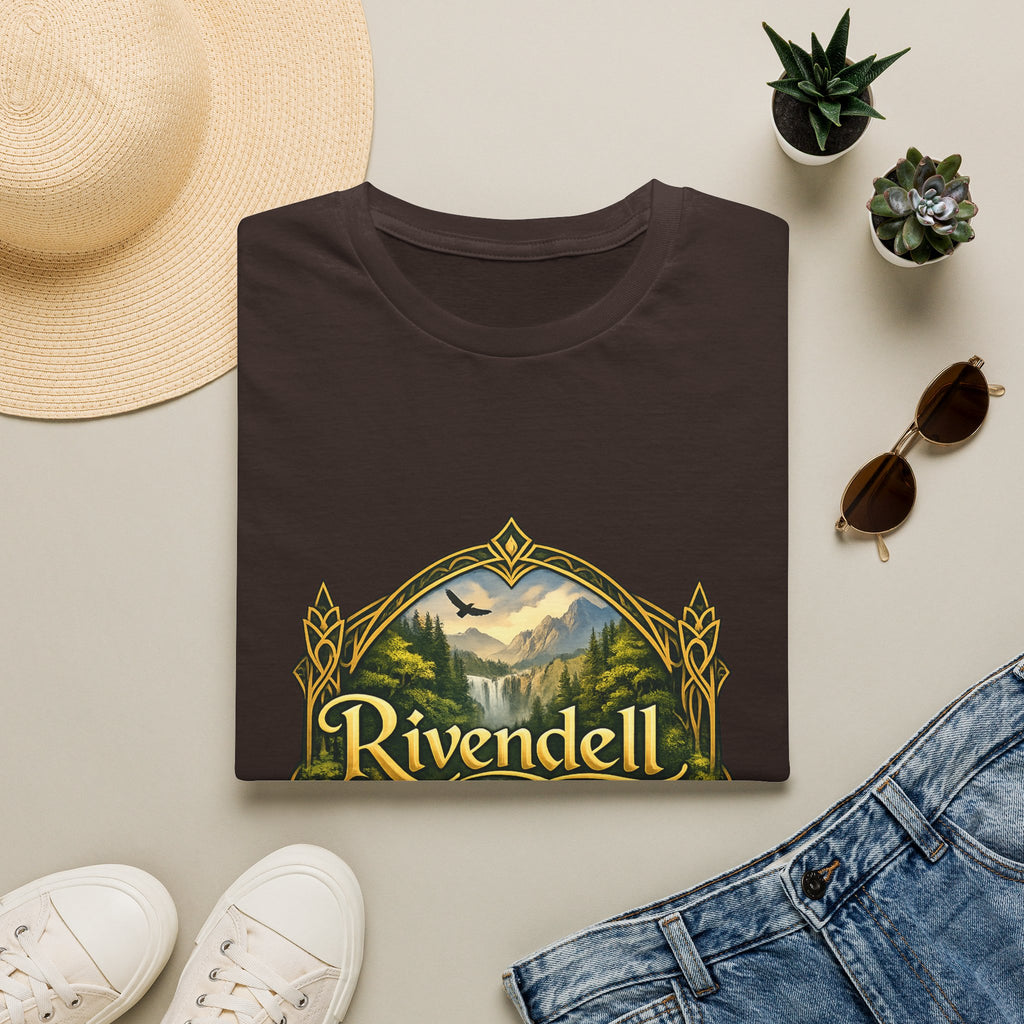 Rivendell Scenic Tee — Vintage Elven Valley Graphic T-Shirt