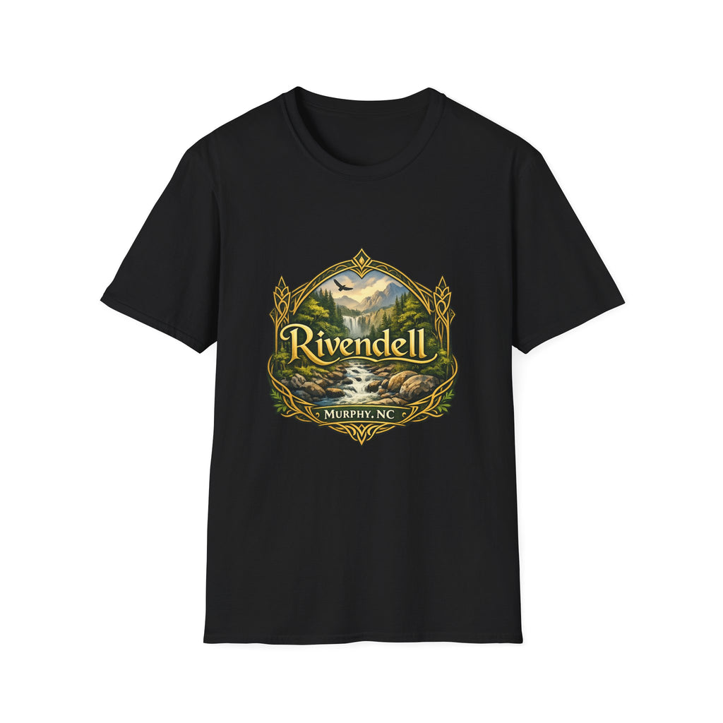 Rivendell Scenic Tee — Vintage Elven Valley Graphic T-Shirt