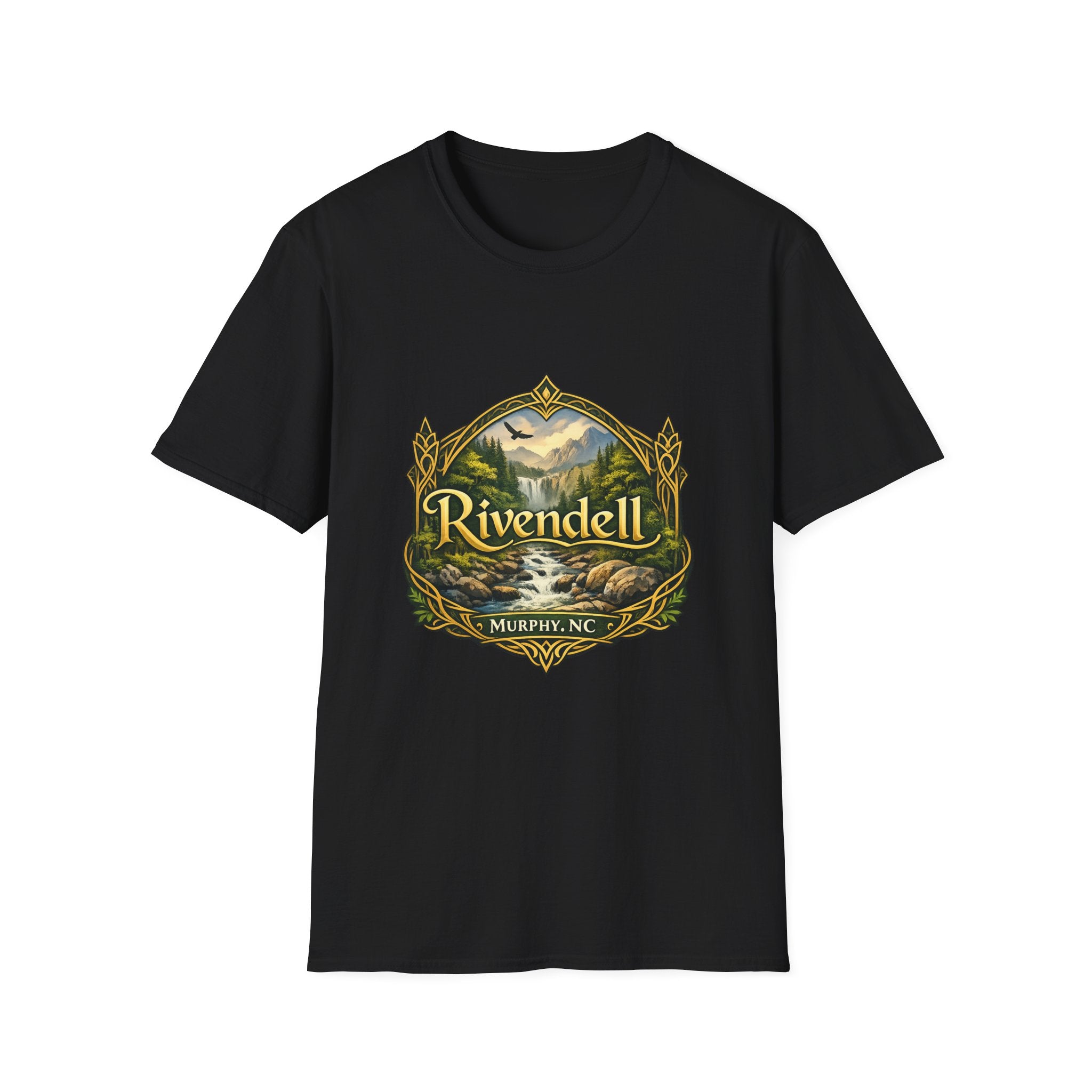 Rivendell Scenic Tee — Vintage Elven Valley Graphic T-Shirt