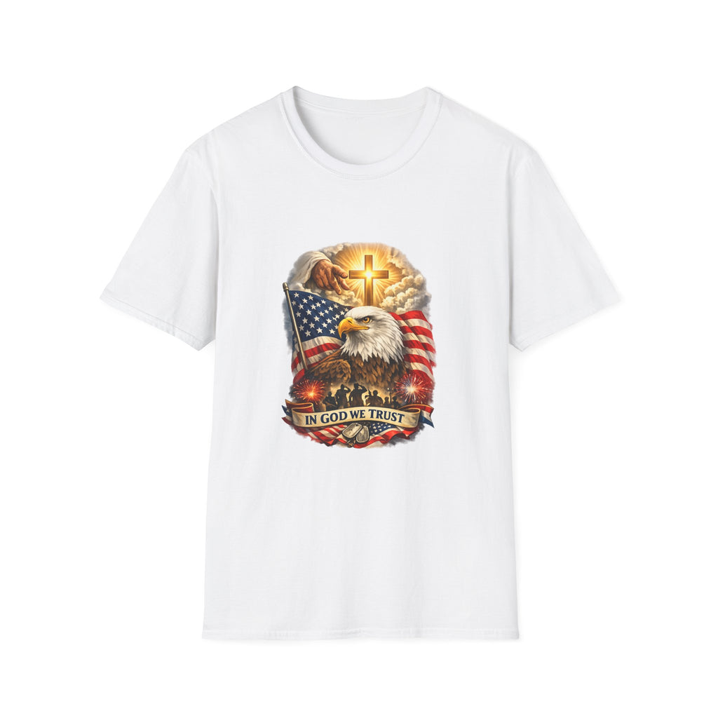 "In God We Trust" Patriotic Eagle & Cross T-Shirt