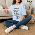 Sunrise Coffee Tee — 'Sunrise Coffee. Sunset Fire.' Camping Graphic T‑Shirt