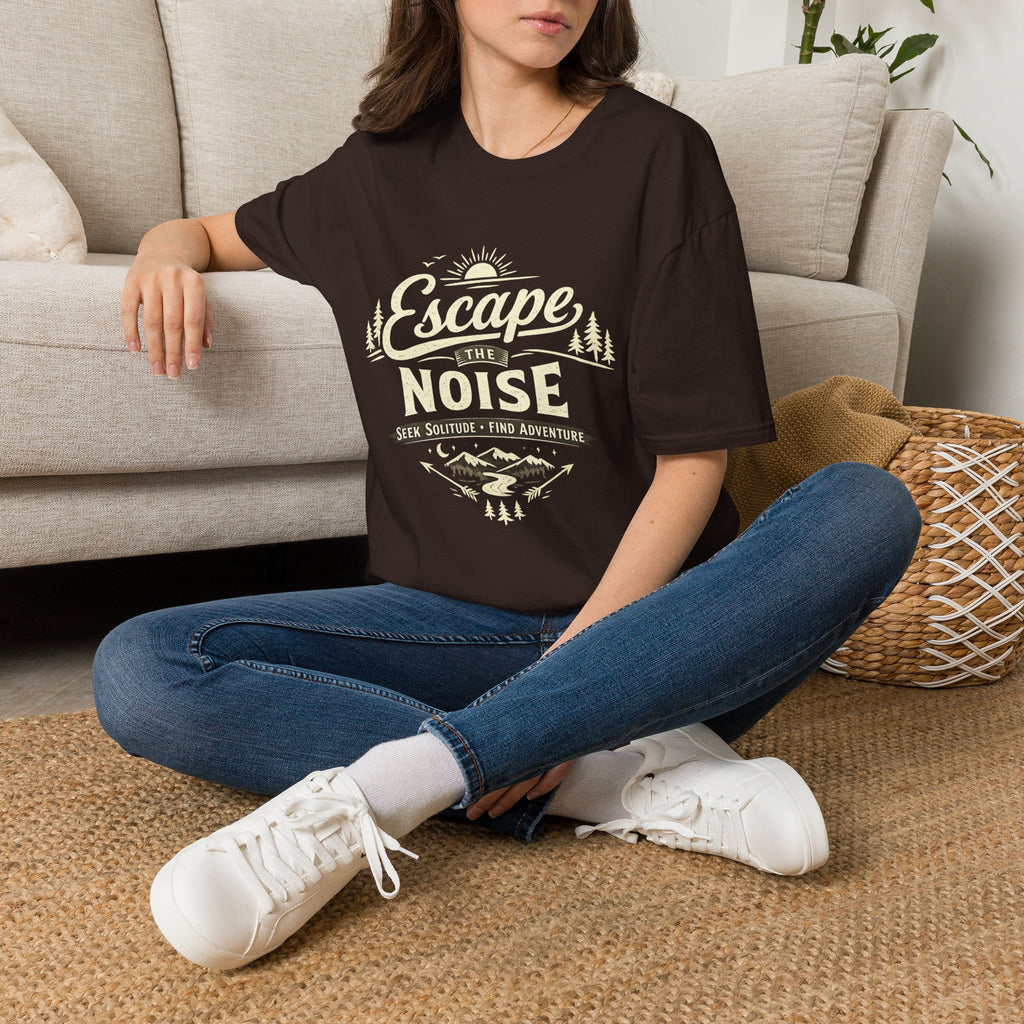 Escape the Noise T-Shirt — Vintage Outdoor Adventure Tee